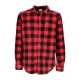 camicia manica lunga uomo flare gun fleece over shirt MOUNTAIN RED CHECK