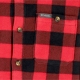 camicia manica lunga uomo flare gun fleece over shirt MOUNTAIN RED CHECK