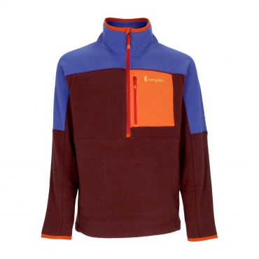 giubbotto pile uomo abrazo half-zip fleece jacket BLUE VIOLET/WINE