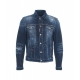 Giacca in denim destroyed Dan blu