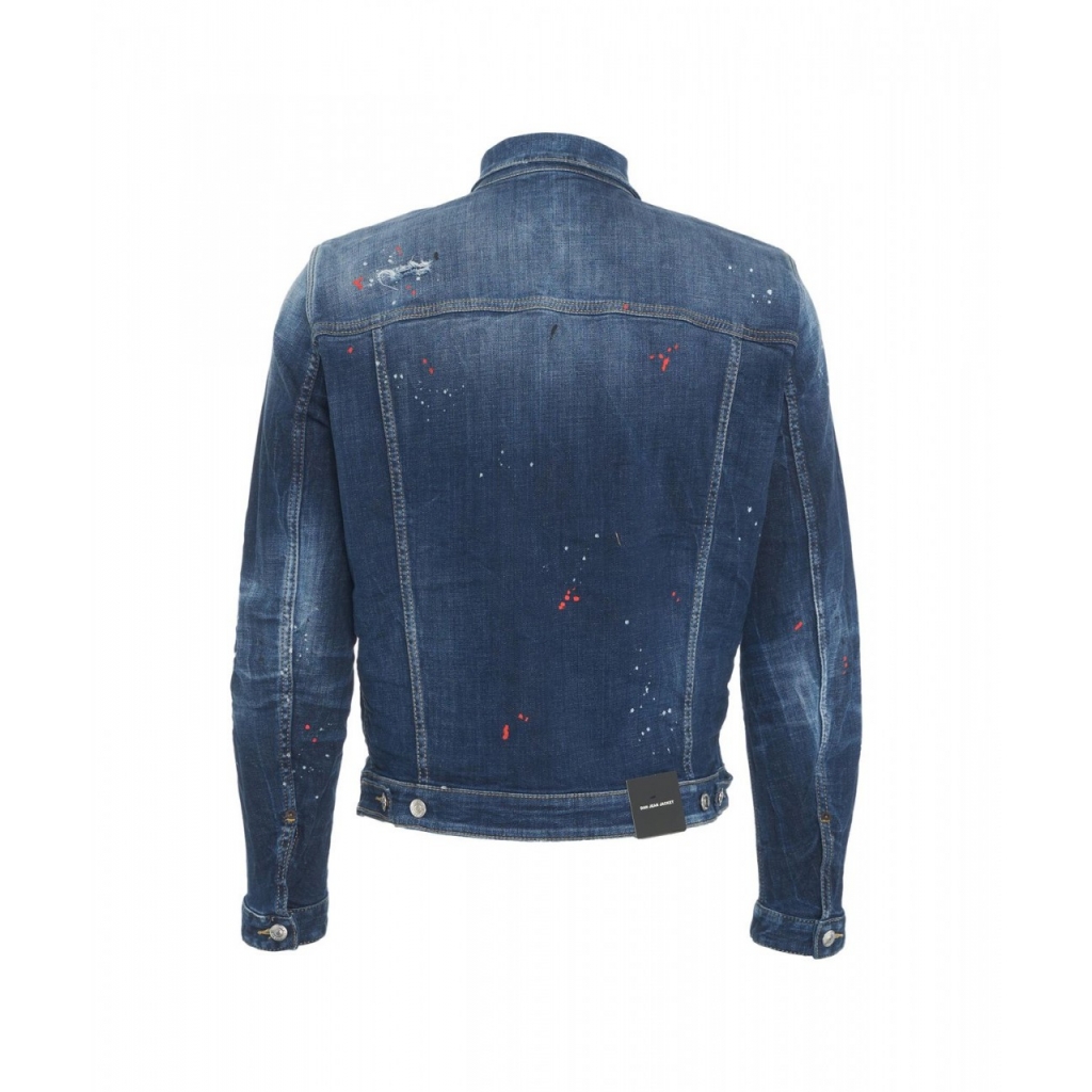 Giacca in denim destroyed Dan blu