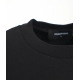 T-shirt con scritta logo nero