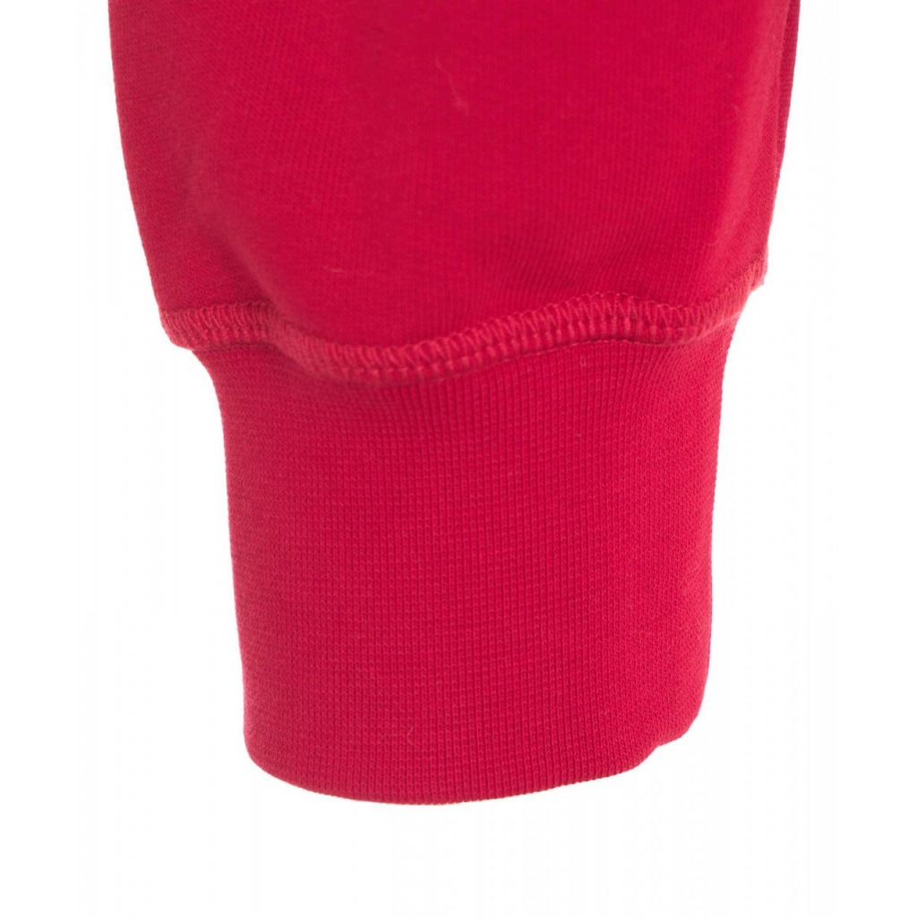 Felpa con cappuccio e logo rosso