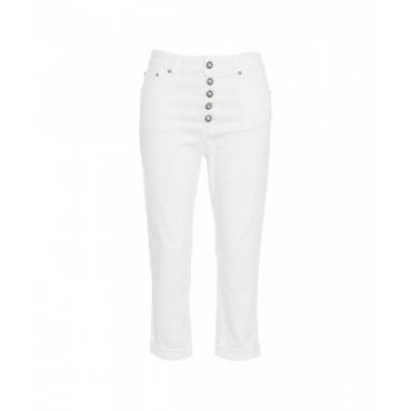 Cropped loose fit jeans Koons bianco