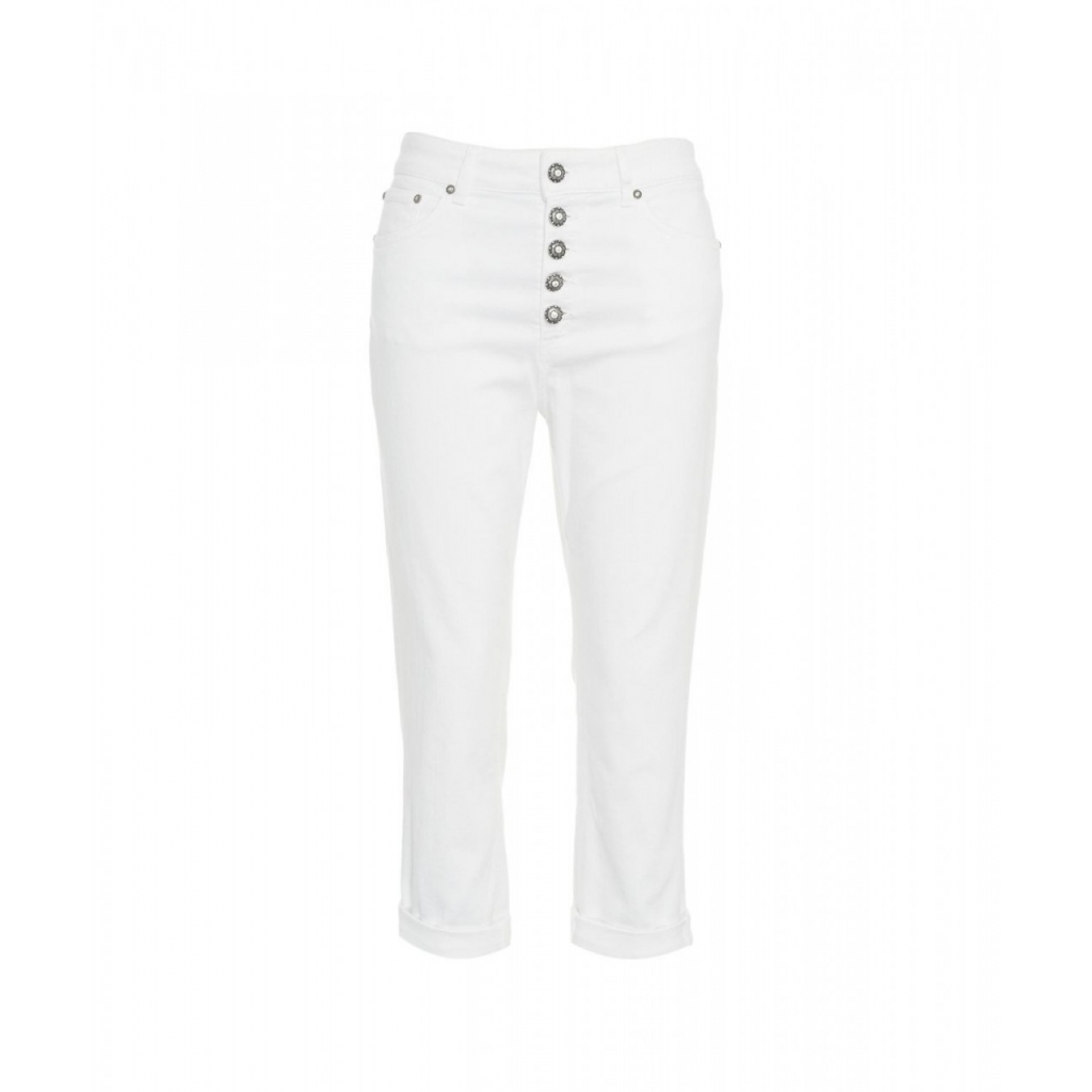 Cropped loose fit jeans Koons bianco