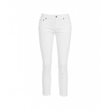 Cropped slim fit jeans Rose bianco