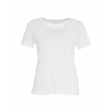 T-shirt in lino bianco