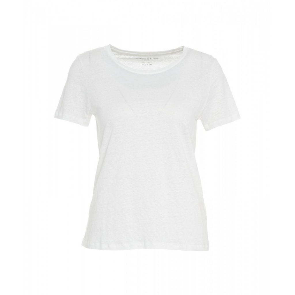 T-shirt in lino bianco