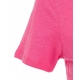 T-shirt in lino con scollo a V pink