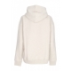 felpa cappuccio donna relax melange flag hoodie ANCIENT WHITE MELANGE