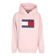 felpa cappuccio donna relax melange flag hoodie BALLET PINK MELANGE