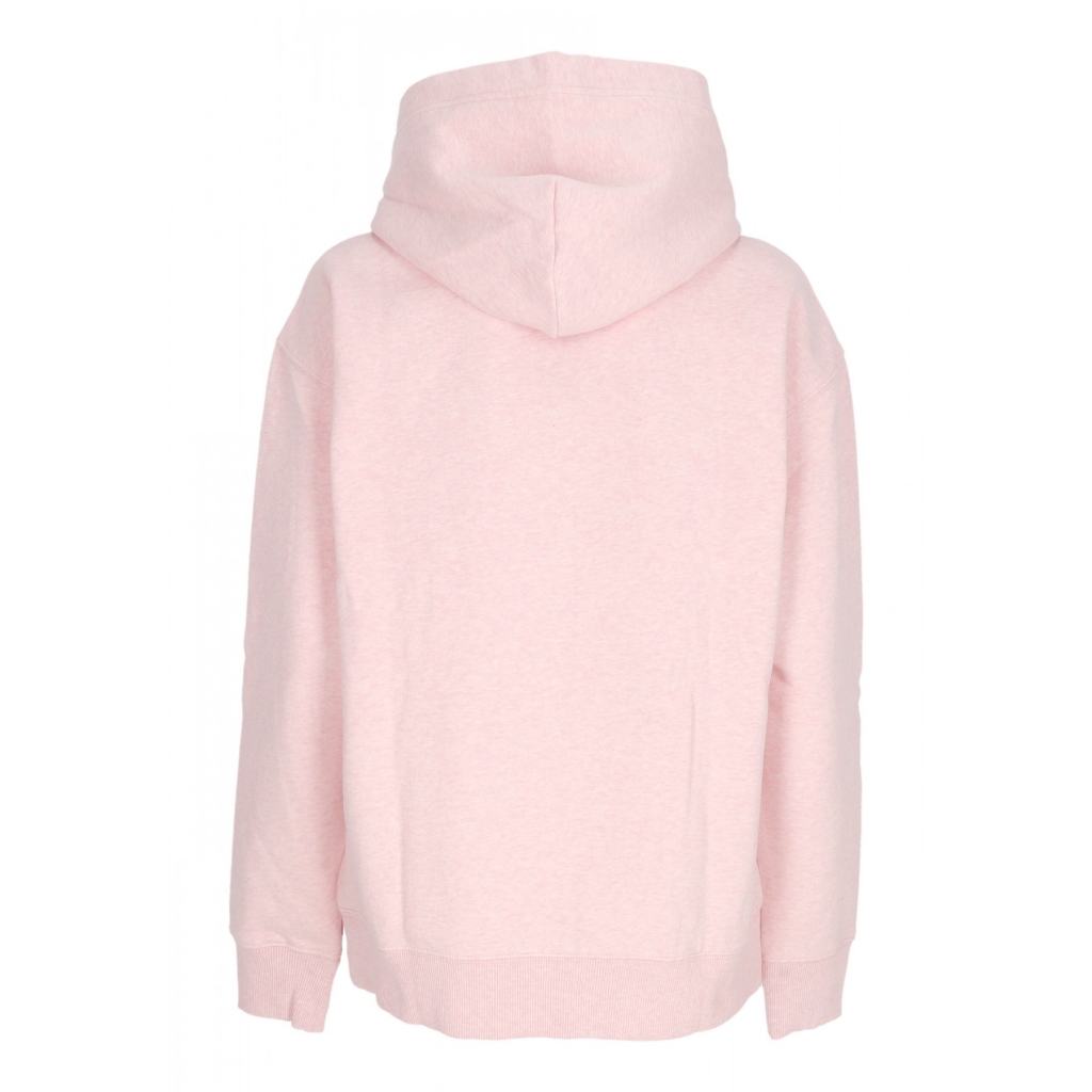 felpa cappuccio donna relax melange flag hoodie BALLET PINK MELANGE