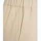 Pantaloni casual in misto lana vergine crema