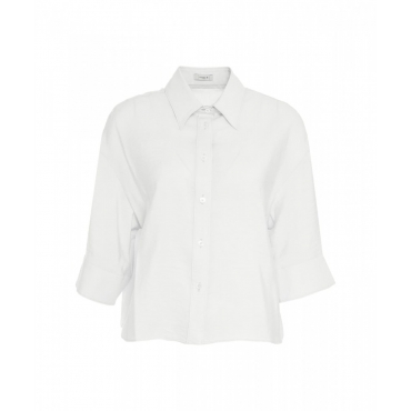 Camicia in misto modal bianco