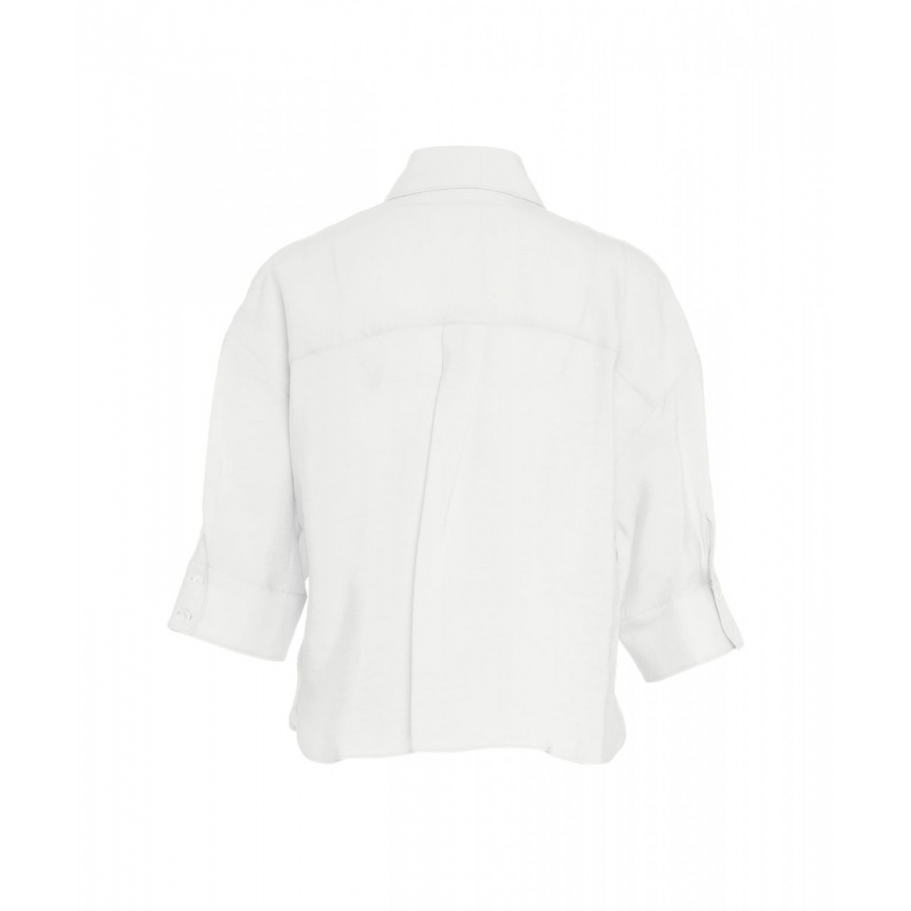 Camicia in misto modal bianco