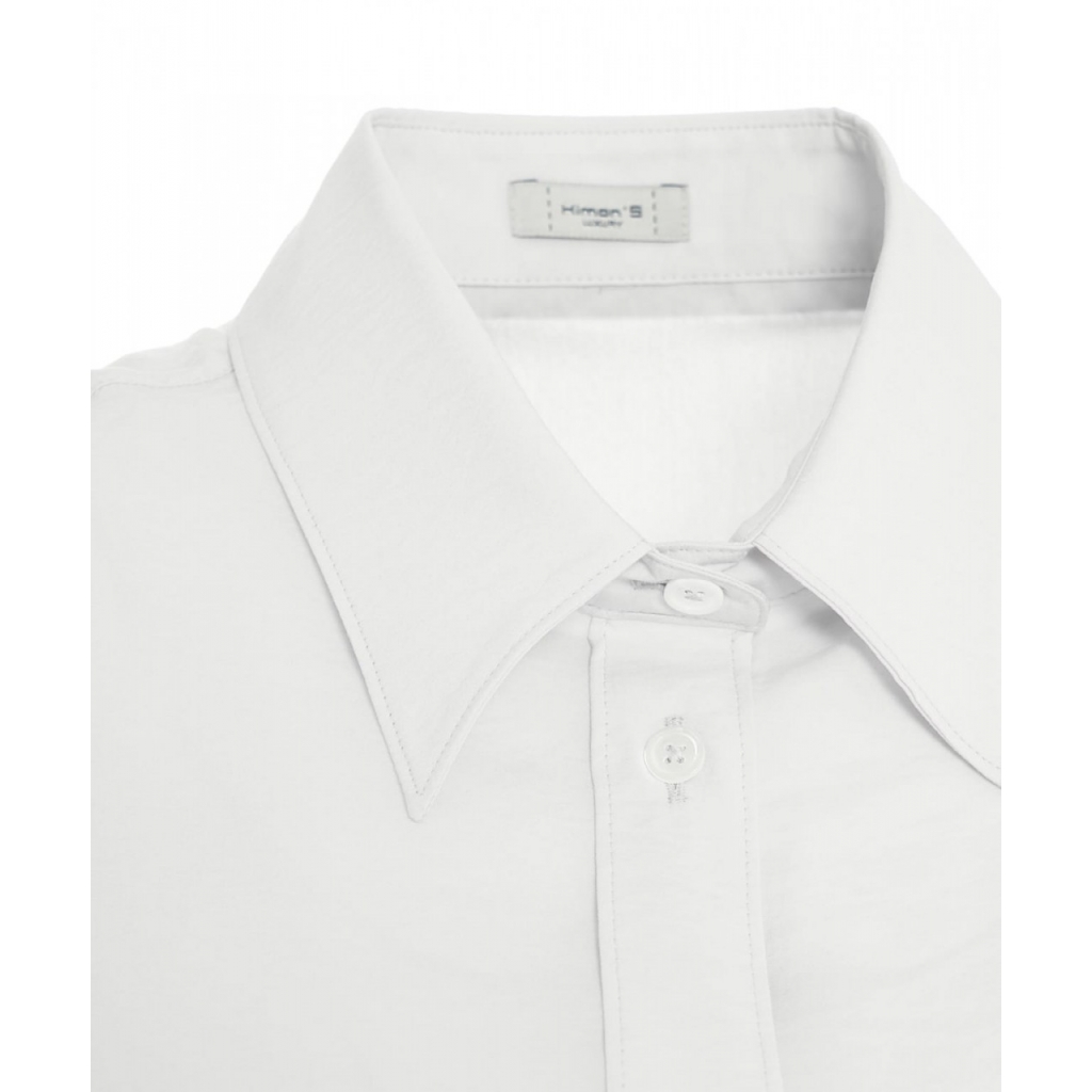 Camicia in misto modal bianco