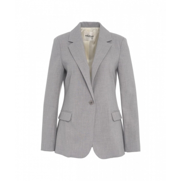 Blazer monopetto grigio chiaro