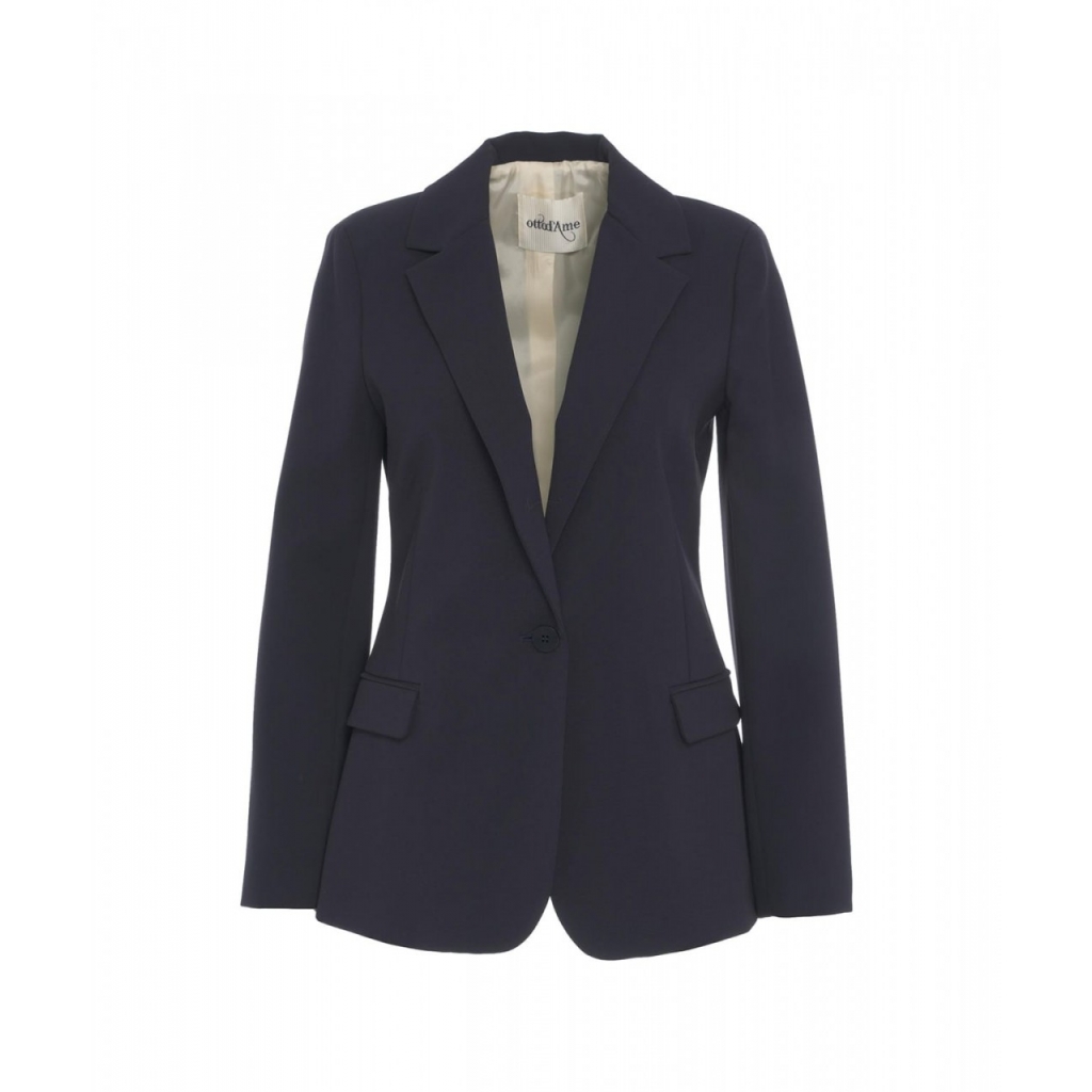 Blazer monopetto blu scuro