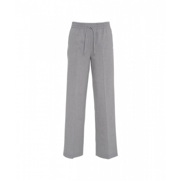 Pantaloni a gamba dritta grigio chiaro