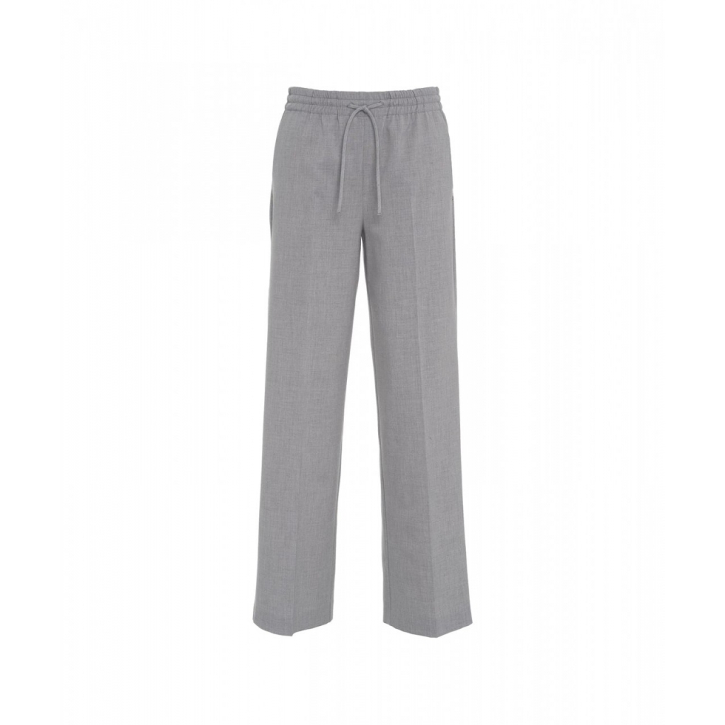 Pantaloni a gamba dritta grigio chiaro