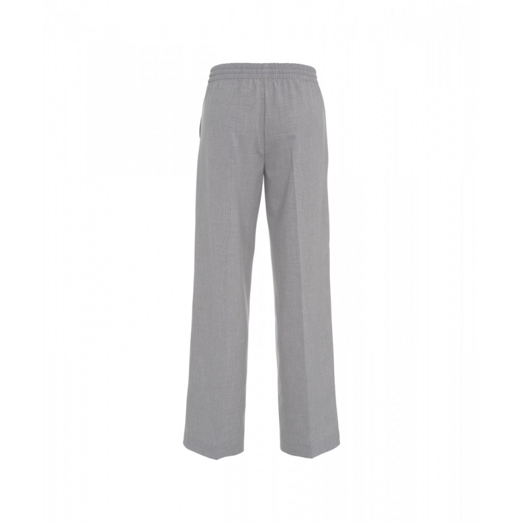 Pantaloni a gamba dritta grigio chiaro