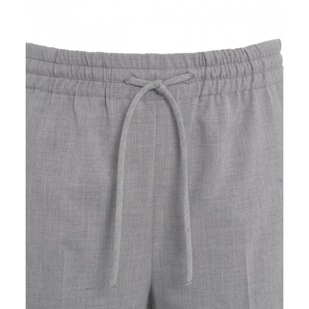 Pantaloni a gamba dritta grigio chiaro