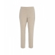 Pantaloni chino con elastico in vita beige