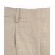 Pantaloncini con piega beige