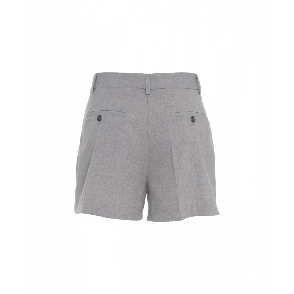 Pantaloncini con piega grigio chiaro