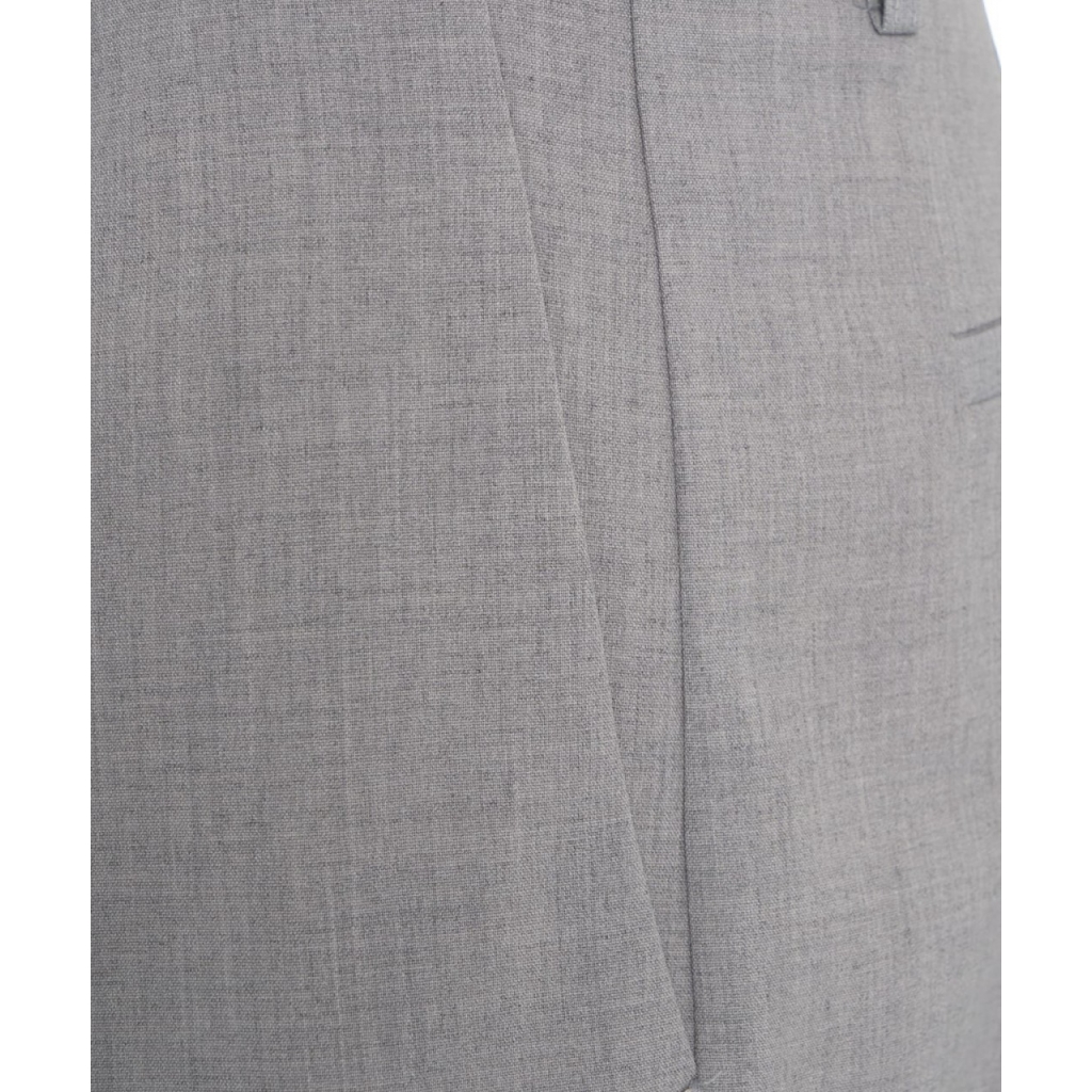 Pantaloncini con piega grigio chiaro