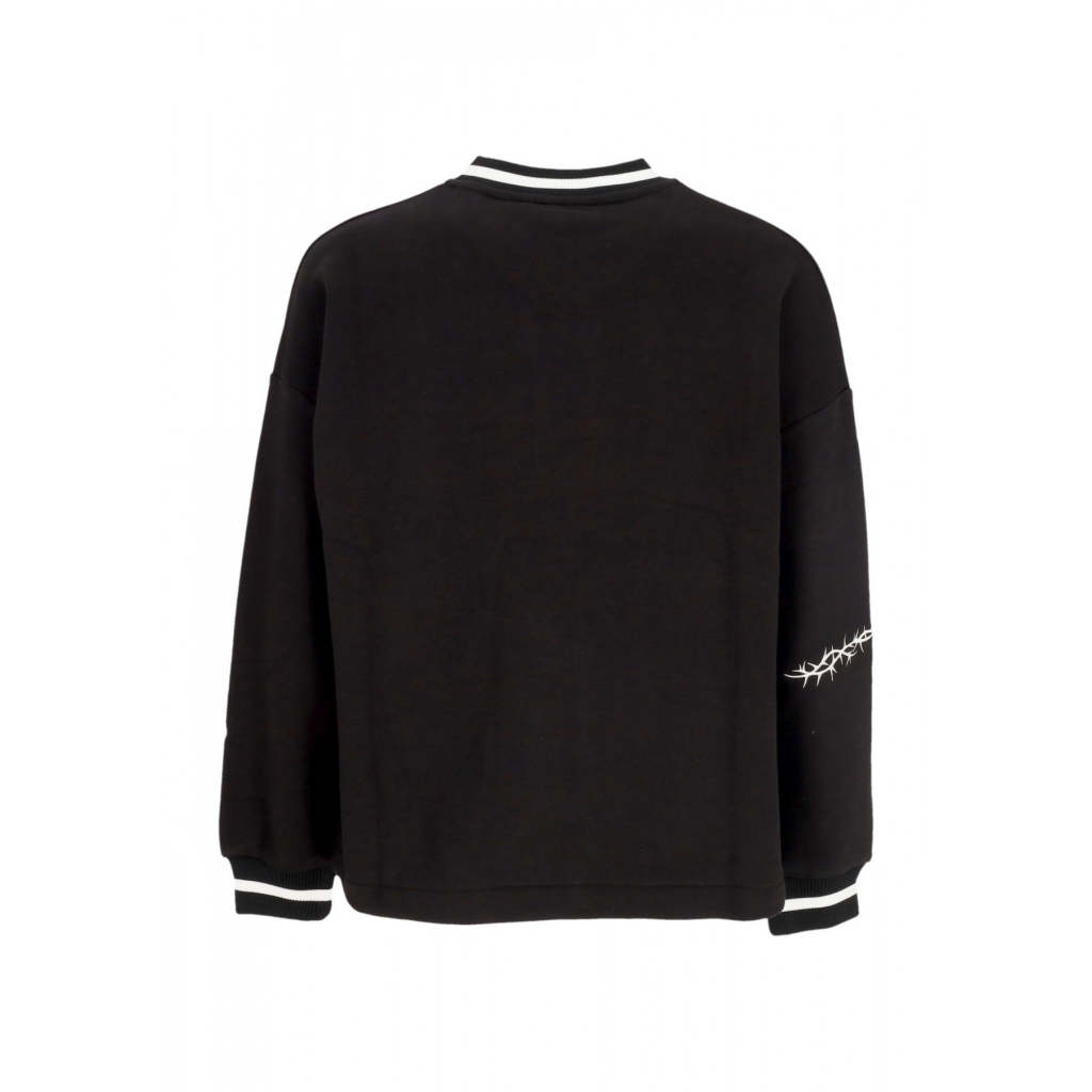 felpa leggera uomo pes padua v neck pullover x fila BLACK