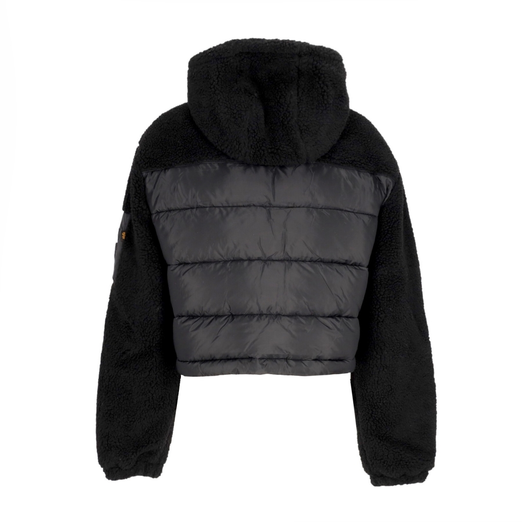 orsetto donna teddy puffer BLACK