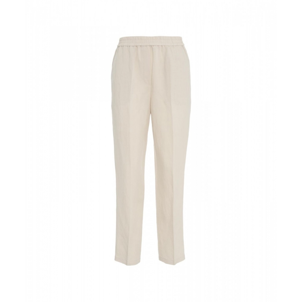 Pantaloni in misto lino Nobu beige