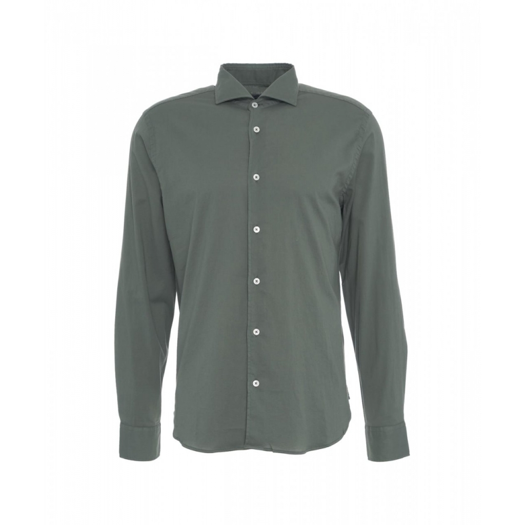 Camicia in cotone fine verde