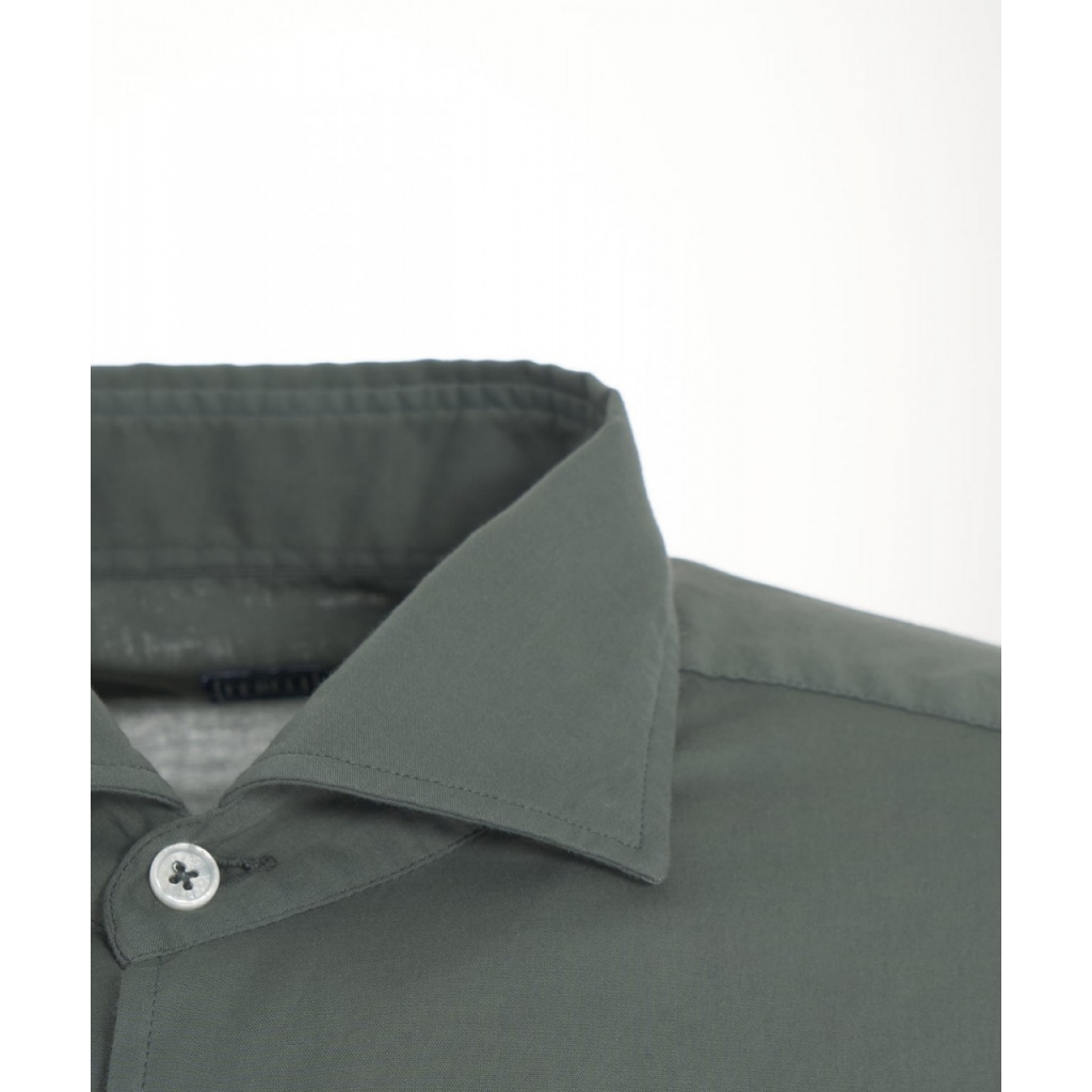 Camicia in cotone fine verde