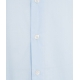 Camicia in cotone con colletto italiano azzurro