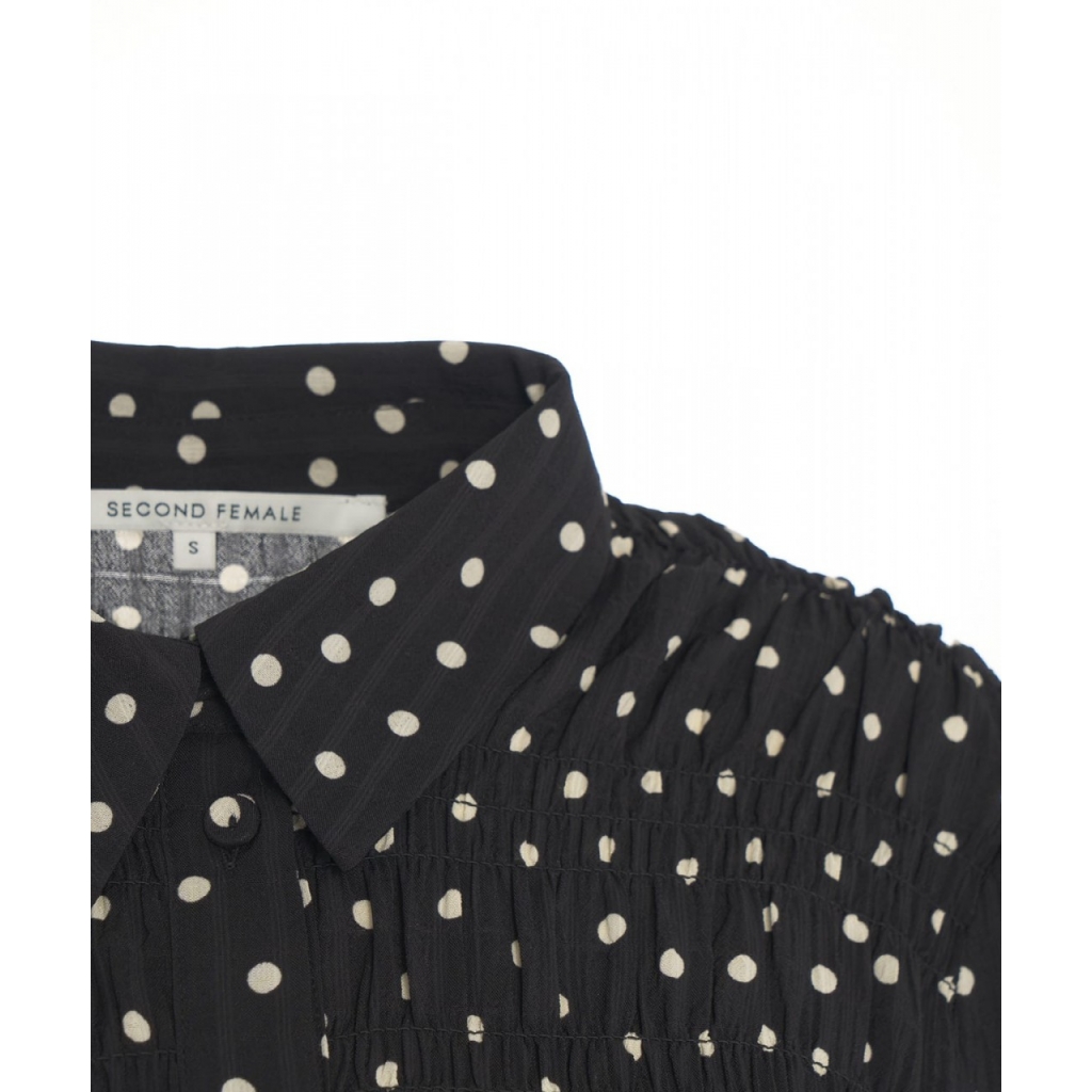 Camicia a pois Tuva nero