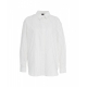 Camicia a righe oversize bianco