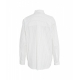 Camicia a righe oversize bianco