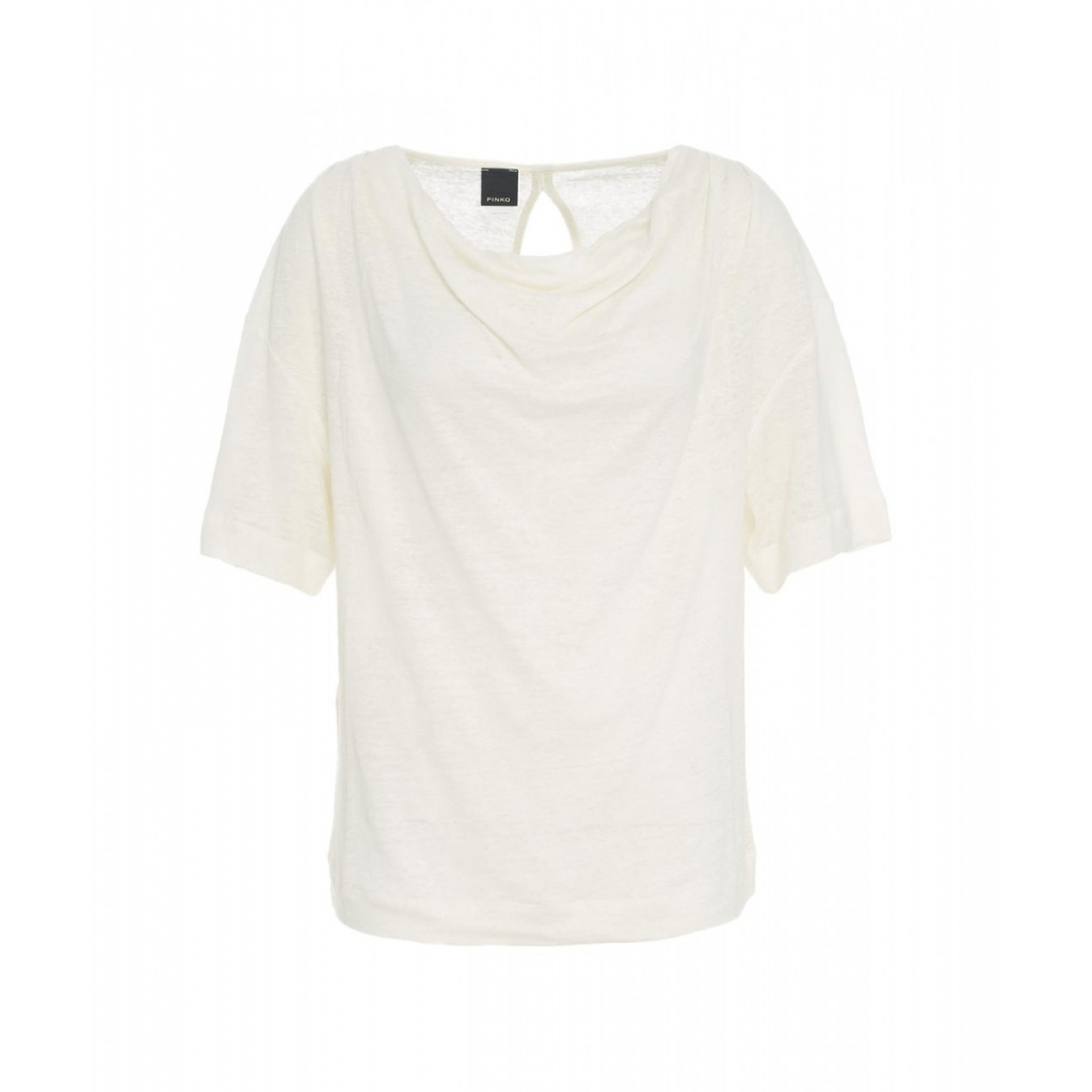 T-shirt in lino bianco