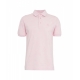 Polo con logo ricamato rosa