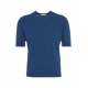 T-shirt a maglia blu