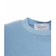 T-shirt a maglia azzurro