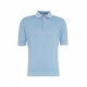 Polo in cotone azzurro