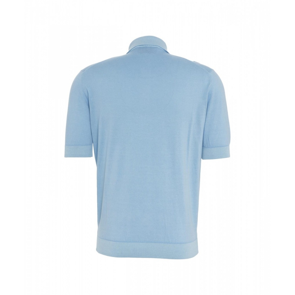 Polo in cotone azzurro