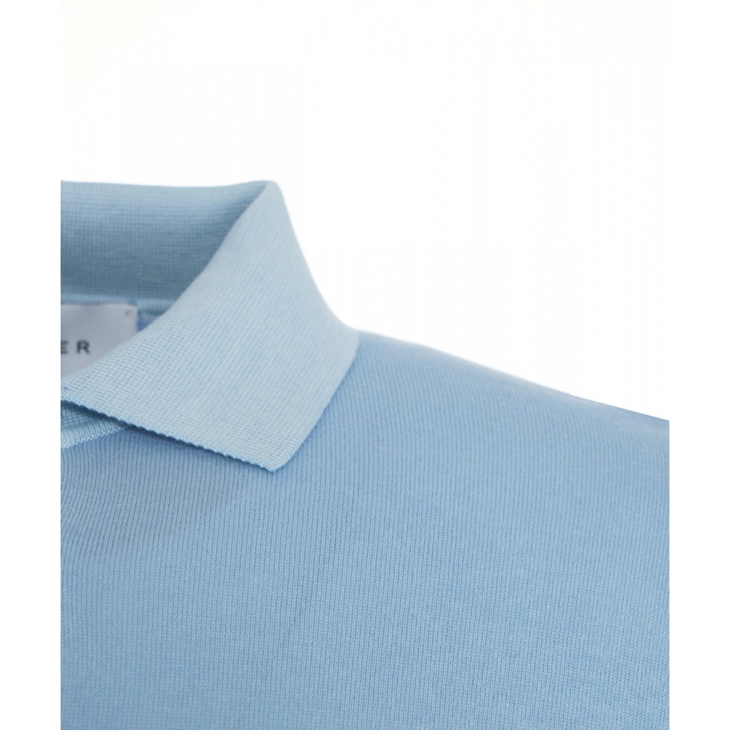 Polo in cotone azzurro