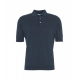 Polo in cotone blu scuro