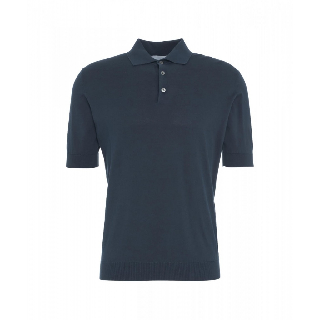 Polo in cotone blu scuro