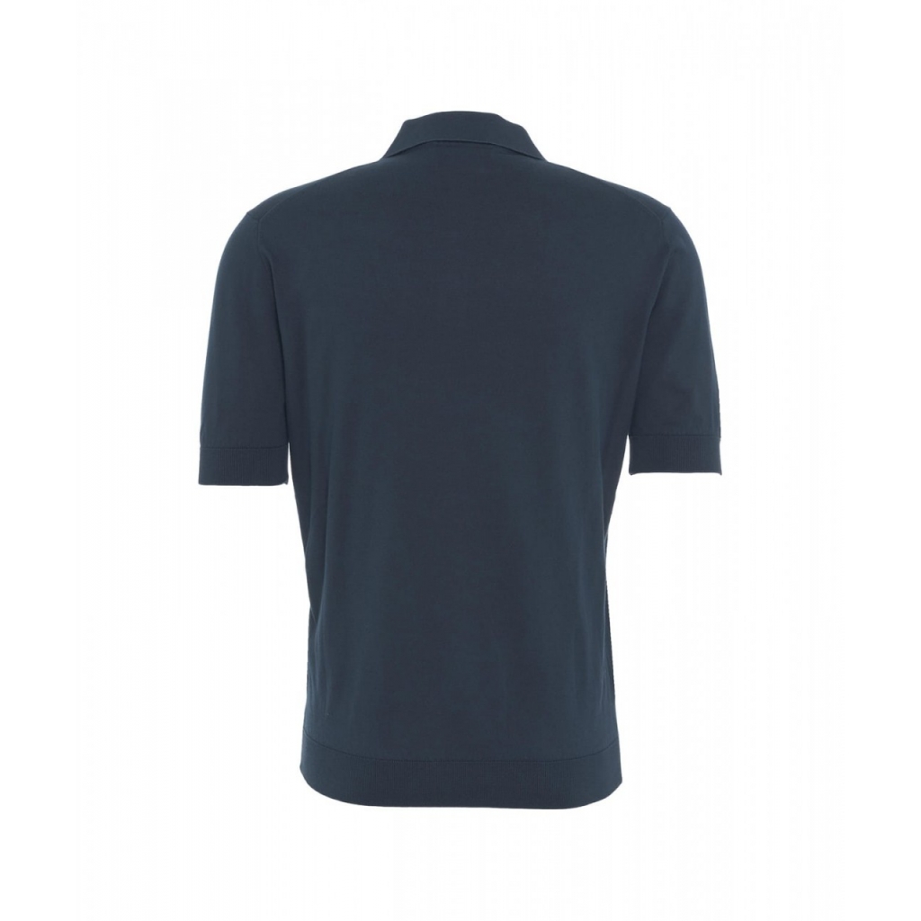 Polo in cotone blu scuro