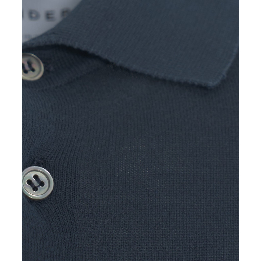 Polo in cotone blu scuro